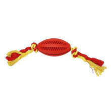 Load image into Gallery viewer, Pets Dog Toy Rubber Rugby Football Toys for Dog Cat Pet Training Have Fun Diet Control Dental Massaging Ball1pcs Pet supplies